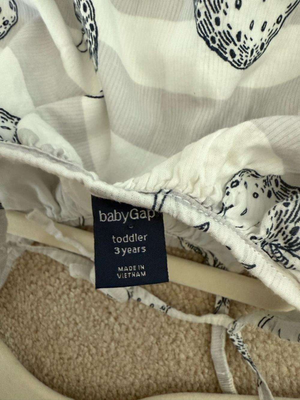 Baby Gap Striped Strawberry Print Sundress - Gray & White - Picture 3 of 3